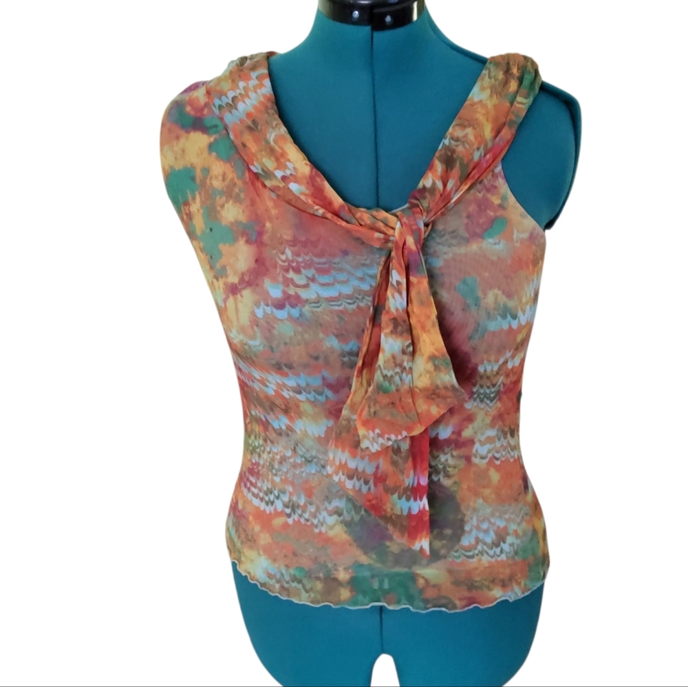 Weston Wear Multicolor Sleeveless Blouse Size L